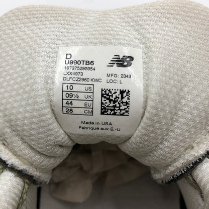 【中古品】【メンズ】 NEW BALANCE ニュー バランス LOW CUT SNEAKER TRUE CAMO U990TB6 ローカット スニーカー 靴 162-260806-rt-17-tagh サイズ：28cm US10 カラー：グリーン系 万代Net店