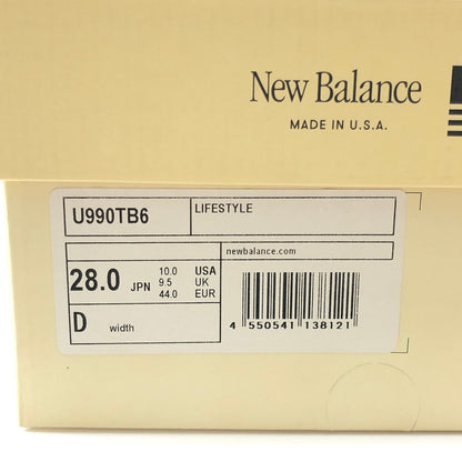 【中古品】【メンズ】 NEW BALANCE ニュー バランス LOW CUT SNEAKER TRUE CAMO U990TB6 ローカット スニーカー 靴 162-260806-rt-17-tagh サイズ：28cm US10 カラー：グリーン系 万代Net店