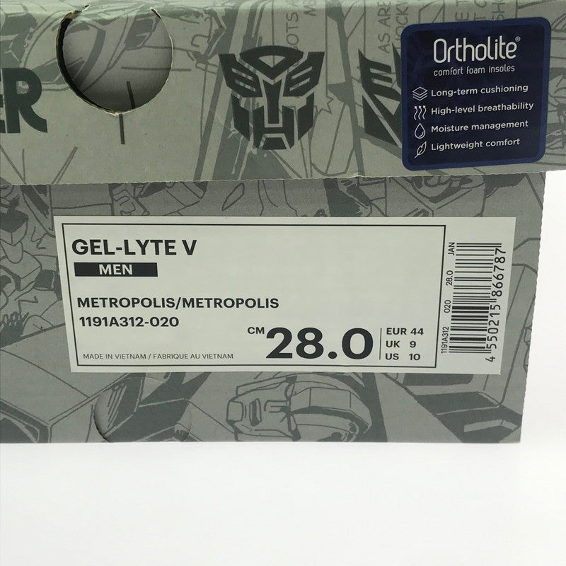 【中古品】【メンズ】 ASICS アシックス × TRANSFORMERS トランスフォーマー GEL-LYTE 5 METROPOLIS METROPOLIS ゲル ライト スニーカー 靴 162-260806-rt-21-tagh サイズ：28cm US10 カラー：グレー 万代Net店