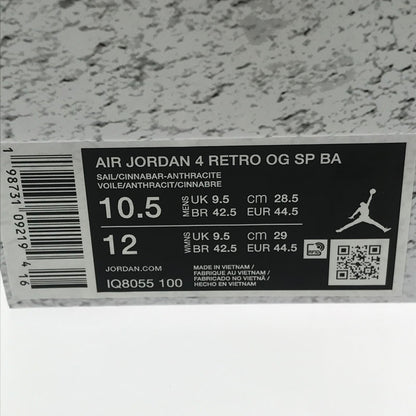 【中古美品】【メンズ】 NIKE ナイキ × NIGEL SYLVESTER ナイジェル・シルベスター AIR JORDAN 4 BRICK AFTER BRICK IQ8055-100 スニーカー 靴 160-260806-rt-25-tagh サイズ：28.5cm US10.5 カラー：ホワイト 万代Net店