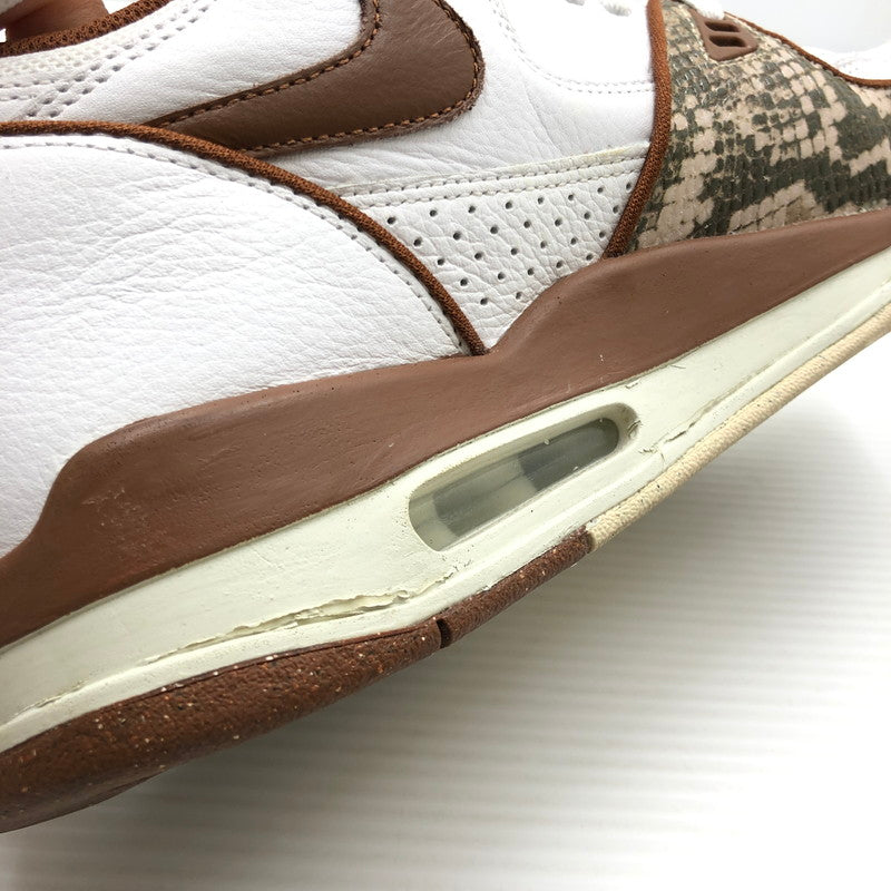【中古品】【メンズ】 NIKE ナイキ × STUSSY ステューシー AIR FLIGHT 89 LOW SP WHITE AND PECAN FD6475-100 エア フライト 89 ロー スニーカー 靴 160-260806-rt-11-tagh サイズ：28.5cm US10.5 カラー：WHITE/PECAN-FOSSIL 万代Net店