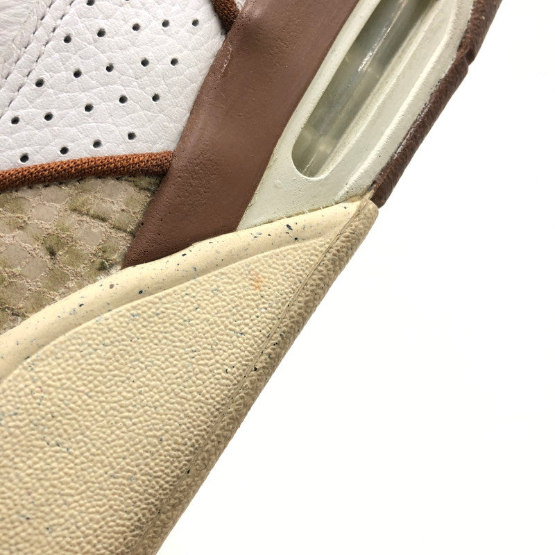【中古品】【メンズ】 NIKE ナイキ × STUSSY ステューシー AIR FLIGHT 89 LOW SP WHITE AND PECAN FD6475-100 エア フライト 89 ロー スニーカー 靴 160-260806-rt-11-tagh サイズ：28.5cm US10.5 カラー：WHITE/PECAN-FOSSIL 万代Net店