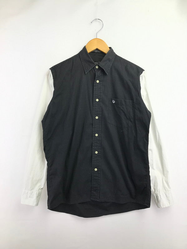 【中古品】【メンズ】 CHRISTIAN DIOR MONSIEUR クリスチャン ディオール ムッシュ 90's 2TONE LS SHIRT ツートーン ロングスリーブ シャツ 長袖シャツ トップス 146-260820-rt-10-tag サイズ：15 カラー：ブラック/ホワイト 万代Net店
