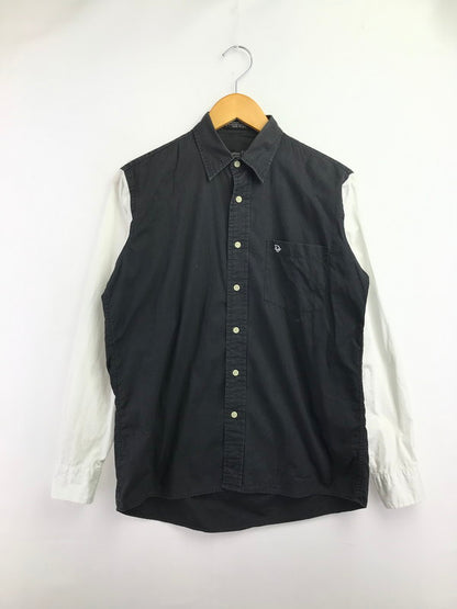 【中古品】【メンズ】 CHRISTIAN DIOR MONSIEUR クリスチャン ディオール ムッシュ 90's 2TONE LS SHIRT ツートーン ロングスリーブ シャツ 長袖シャツ トップス 146-260820-rt-10-tag サイズ：15 カラー：ブラック/ホワイト 万代Net店