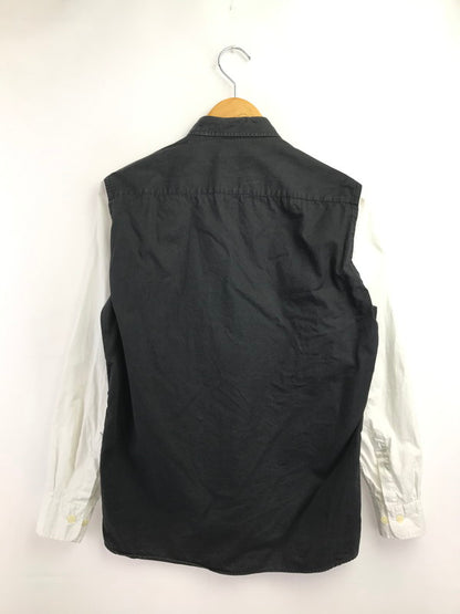 【中古品】【メンズ】 CHRISTIAN DIOR MONSIEUR クリスチャン ディオール ムッシュ 90's 2TONE LS SHIRT ツートーン ロングスリーブ シャツ 長袖シャツ トップス 146-260820-rt-10-tag サイズ：15 カラー：ブラック/ホワイト 万代Net店