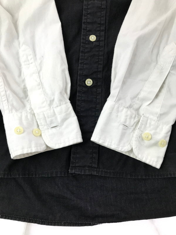 【中古品】【メンズ】 CHRISTIAN DIOR MONSIEUR クリスチャン ディオール ムッシュ 90's 2TONE LS SHIRT ツートーン ロングスリーブ シャツ 長袖シャツ トップス 146-260820-rt-10-tag サイズ：15 カラー：ブラック/ホワイト 万代Net店