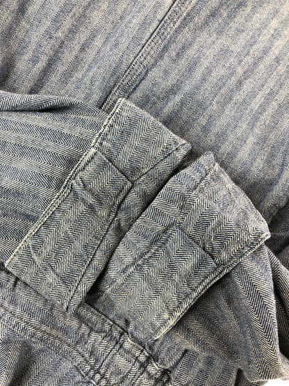 【中古品】【メンズ】 BIG MAC ビッグ マック 70's HERRINGBONE ALL IN ONE 70年代 ヘリボーン オール イン ワン ツナギ 146-260816-rt-30-tagh サイズ：44L カラー：インディゴ 万代Net店