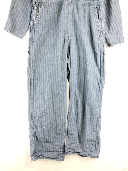 【中古品】【メンズ】 BIG MAC ビッグ マック 70's HERRINGBONE ALL IN ONE 70年代 ヘリボーン オール イン ワン ツナギ 146-260816-rt-30-tagh サイズ：44L カラー：インディゴ 万代Net店