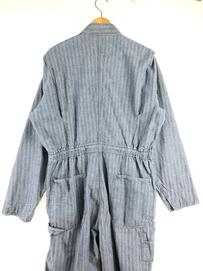 【中古品】【メンズ】 BIG MAC ビッグ マック 70's HERRINGBONE ALL IN ONE 70年代 ヘリボーン オール イン ワン ツナギ 146-260816-rt-30-tagh サイズ：44L カラー：インディゴ 万代Net店