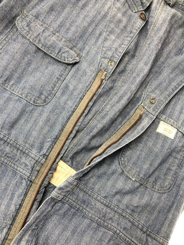 【中古品】【メンズ】 BIG MAC ビッグ マック 70's HERRINGBONE ALL IN ONE 70年代 ヘリボーン オール イン ワン ツナギ 146-260816-rt-30-tagh サイズ：44L カラー：インディゴ 万代Net店