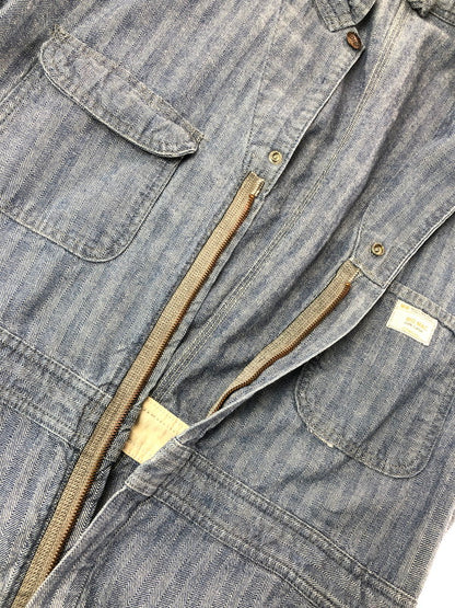 【中古品】【メンズ】 BIG MAC ビッグ マック 70's HERRINGBONE ALL IN ONE 70年代 ヘリボーン オール イン ワン ツナギ 146-260816-rt-30-tagh サイズ：44L カラー：インディゴ 万代Net店