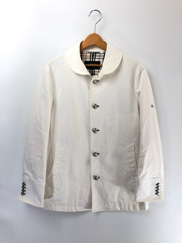 【中古品】【メンズ】 BURBERRY BLACK LABEL バーバリーブラックレーベル JACKET WHITE ジャケット ライトアウター 141-260815-rt-06-tagh サイズ：L カラー：ホワイト 万代Net店