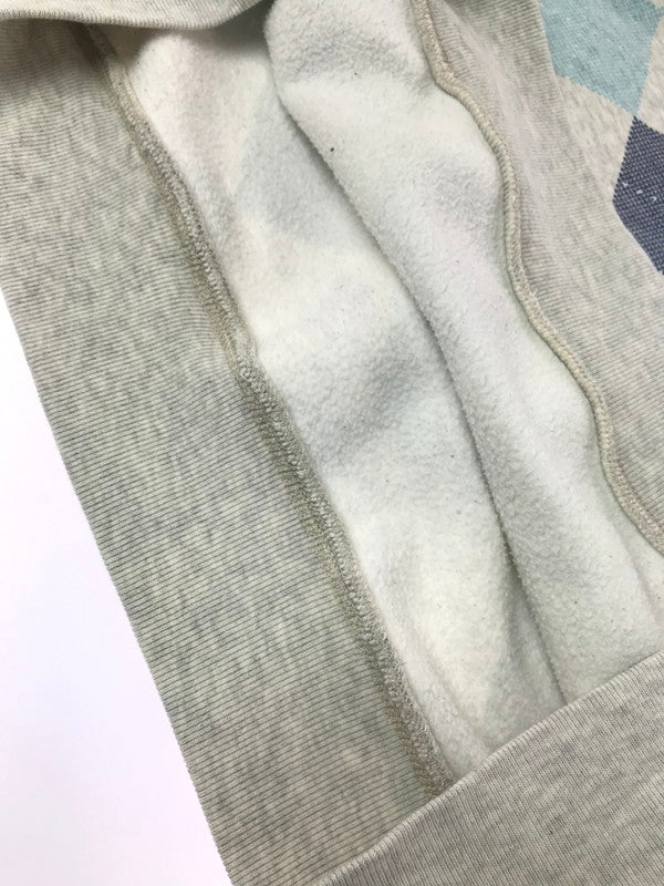 【中古品】【メンズ】 STUSSY ステューシー 00's ARGYLE CREW NECK SWEAT SHIRT GRAY 2000年代 アーガイル クルー ネック スウェット シャツ トレーナー 142-260807-rt-03-tagh サイズ：M カラー：グレー 万代Net店