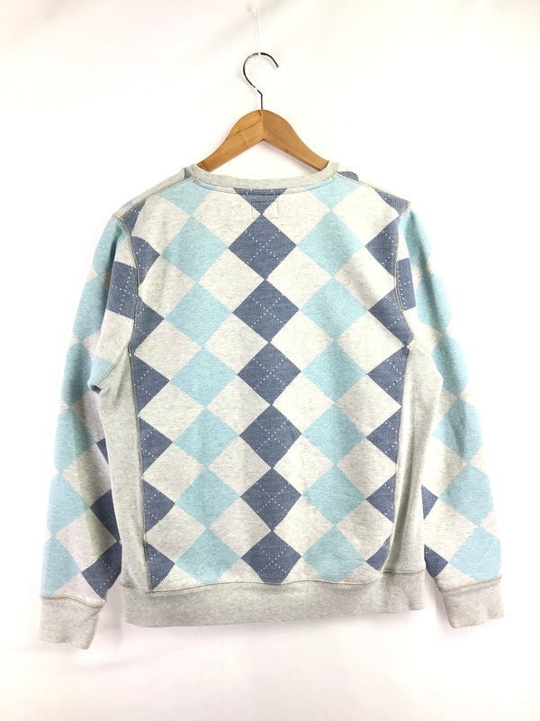 【中古品】【メンズ】 STUSSY ステューシー 00's ARGYLE CREW NECK SWEAT SHIRT GRAY 2000年代 アーガイル クルー ネック スウェット シャツ トレーナー 142-260807-rt-03-tagh サイズ：M カラー：グレー 万代Net店