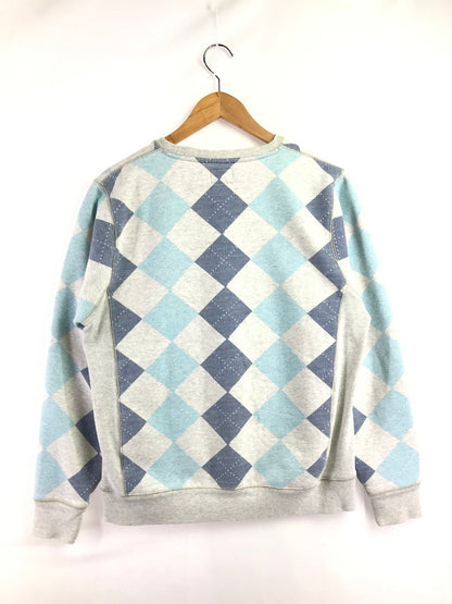 【中古品】【メンズ】 STUSSY ステューシー 00's ARGYLE CREW NECK SWEAT SHIRT GRAY 2000年代 アーガイル クルー ネック スウェット シャツ トレーナー 142-260807-rt-03-tagh サイズ：M カラー：グレー 万代Net店