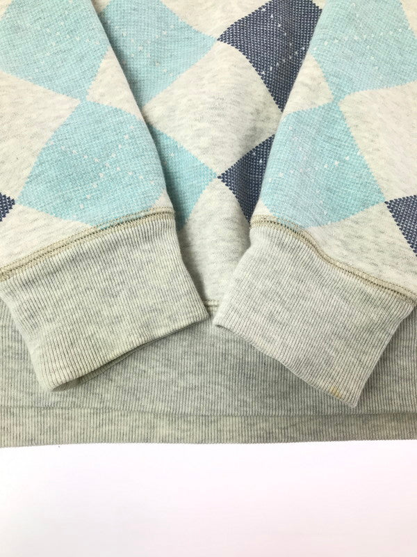 【中古品】【メンズ】 STUSSY ステューシー 00's ARGYLE CREW NECK SWEAT SHIRT GRAY 2000年代 アーガイル クルー ネック スウェット シャツ トレーナー 142-260807-rt-03-tagh サイズ：M カラー：グレー 万代Net店