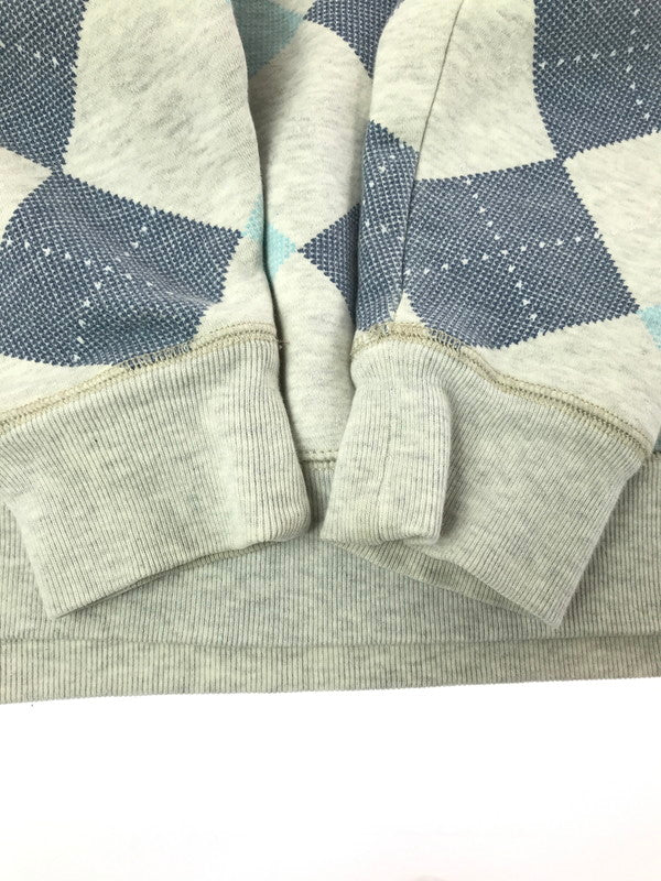 【中古品】【メンズ】 STUSSY ステューシー 00's ARGYLE CREW NECK SWEAT SHIRT GRAY 2000年代 アーガイル クルー ネック スウェット シャツ トレーナー 142-260807-rt-03-tagh サイズ：M カラー：グレー 万代Net店