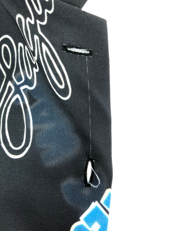 【中古品】【メンズ】 DUALISM BRUSHED デュアリズム OPEN COLLAR SHIRT NEON BLACK オープンカラー半袖シャツ ストリート 142-260822-su-06-tagh サイズ：F カラー：ネオンブラック 万代Net店