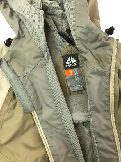 【現状渡し品】【メンズ】 NIKE ナイキ 00's NYLON SHELL JACKET ナイロン シェル ジャケット ライトアウター 146-260807-rt-09-tagh サイズ：L カラー：ベージュ 万代Net店