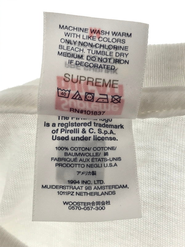 【中古品】【メンズ】 SUPREME シュプリーム × DUCATI ドゥカティ コラボ LOGOS TEE ロゴ Tシャツ 半袖Tシャツ トップス 149-260808-rt-02-tagh サイズ：M カラー：ホワイト 万代Net店