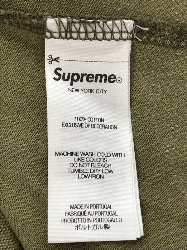 【中古品】【メンズ】 SUPREME シュプリーム 25SS SMALL BOX LOGO CAMO スモール ボックス ロゴ Tシャツ 半袖Tシャツ トップス 149-260808-rt-03-tagh サイズ：L カラー：カーキ系 万代Net店