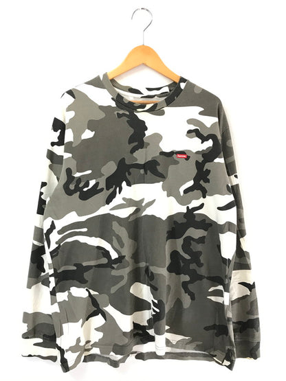 【中古品】【メンズ】 SUPREME シュプリーム 25SS SMALL BOX LOGO L/S TEE GRAY CAMO 25年春夏 スモールボックス ロゴ ロングスリーブ Tシャツ トップス 149-260808-rt-07-tagh サイズ：L カラー：グレー系 万代Net店