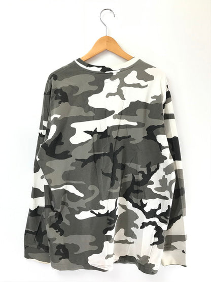 【中古品】【メンズ】 SUPREME シュプリーム 25SS SMALL BOX LOGO L/S TEE GRAY CAMO 25年春夏 スモールボックス ロゴ ロングスリーブ Tシャツ トップス 149-260808-rt-07-tagh サイズ：L カラー：グレー系 万代Net店