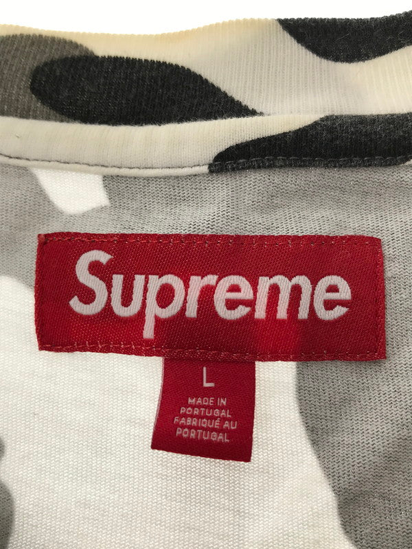 【中古品】【メンズ】 SUPREME シュプリーム 25SS SMALL BOX LOGO L/S TEE GRAY CAMO 25年春夏 スモールボックス ロゴ ロングスリーブ Tシャツ トップス 149-260808-rt-07-tagh サイズ：L カラー：グレー系 万代Net店