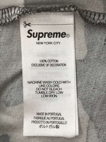 【中古品】【メンズ】 SUPREME シュプリーム 25SS SMALL BOX LOGO L/S TEE GRAY CAMO 25年春夏 スモールボックス ロゴ ロングスリーブ Tシャツ トップス 149-260808-rt-07-tagh サイズ：L カラー：グレー系 万代Net店