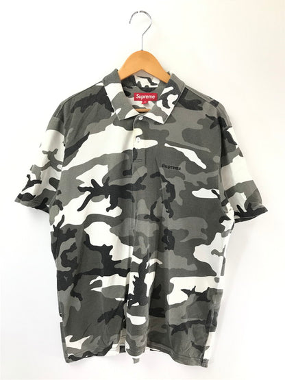 【中古品】【メンズ】 SUPREME シュプリーム 25SS WASHED CAMO POLO SHIRT 25年春夏 ウォッシュド カモ ポロシャツ トップス 149-260808-rt-05-tagh サイズ：M カラー：グレー系 万代Net店