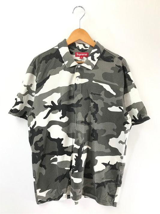 【中古品】【メンズ】 SUPREME シュプリーム 25SS WASHED CAMO POLO SHIRT 25年春夏 ウォッシュド カモ ポロシャツ トップス 149-260808-rt-05-tagh サイズ：M カラー：グレー系 万代Net店