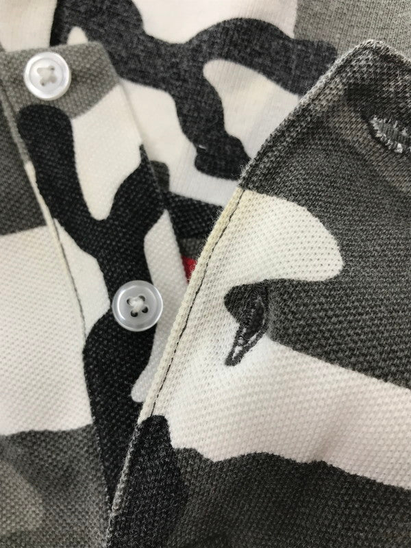 【中古品】【メンズ】 SUPREME シュプリーム 25SS WASHED CAMO POLO SHIRT 25年春夏 ウォッシュド カモ ポロシャツ トップス 149-260808-rt-05-tagh サイズ：M カラー：グレー系 万代Net店