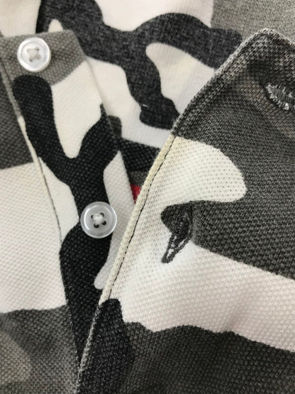 【中古品】【メンズ】 SUPREME シュプリーム 25SS WASHED CAMO POLO SHIRT 25年春夏 ウォッシュド カモ ポロシャツ トップス 149-260808-rt-05-tagh サイズ：M カラー：グレー系 万代Net店