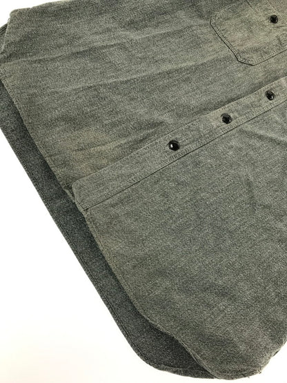 【中古品】【メンズ】 BUZZ RICKSON'S バズ リクソンズ COTTON COVERT WORK SHIRT BR26082 コットン コバート ワーク シャツ 145-260807-rt-07-tagh サイズ：15-15 1/2 カラー：グレー 万代Net店
