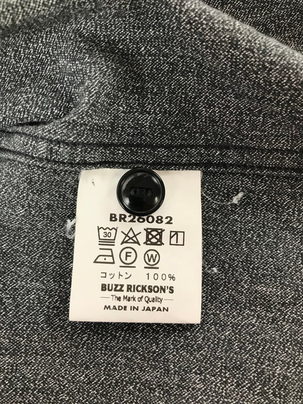 【中古品】【メンズ】 BUZZ RICKSON'S バズ リクソンズ COTTON COVERT WORK SHIRT BR26082 コットン コバート ワーク シャツ 145-260807-rt-07-tagh サイズ：15-15 1/2 カラー：グレー 万代Net店