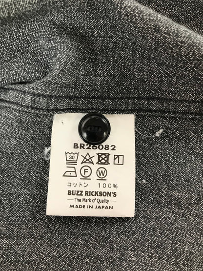 【中古品】【メンズ】 BUZZ RICKSON'S バズ リクソンズ COTTON COVERT WORK SHIRT BR26082 コットン コバート ワーク シャツ 145-260807-rt-07-tagh サイズ：15-15 1/2 カラー：グレー 万代Net店