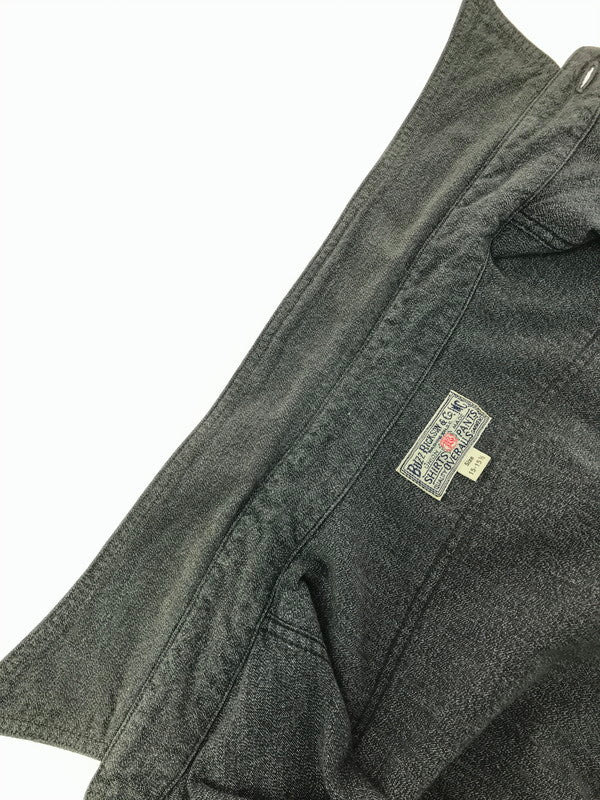 【中古品】【メンズ】 BUZZ RICKSON'S バズ リクソンズ COTTON COVERT WORK SHIRT BR26082 コットン コバート ワーク シャツ 145-260807-rt-07-tagh サイズ：15-15 1/2 カラー：グレー 万代Net店