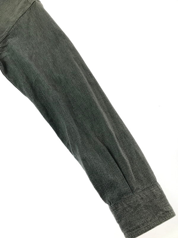 【中古品】【メンズ】 BUZZ RICKSON'S バズ リクソンズ COTTON COVERT WORK SHIRT BR26082 コットン コバート ワーク シャツ 145-260807-rt-07-tagh サイズ：15-15 1/2 カラー：グレー 万代Net店