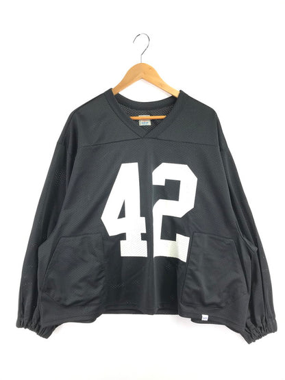 【中古品】【メンズ】 WOODBLOCK ウッドブロック MESH FOOTBALL L/S SHIRT BLACK メッシュ フットボール シャツ トップス 142-260807-rt-04-tagh サイズ：F カラー：ブラック 万代Net店