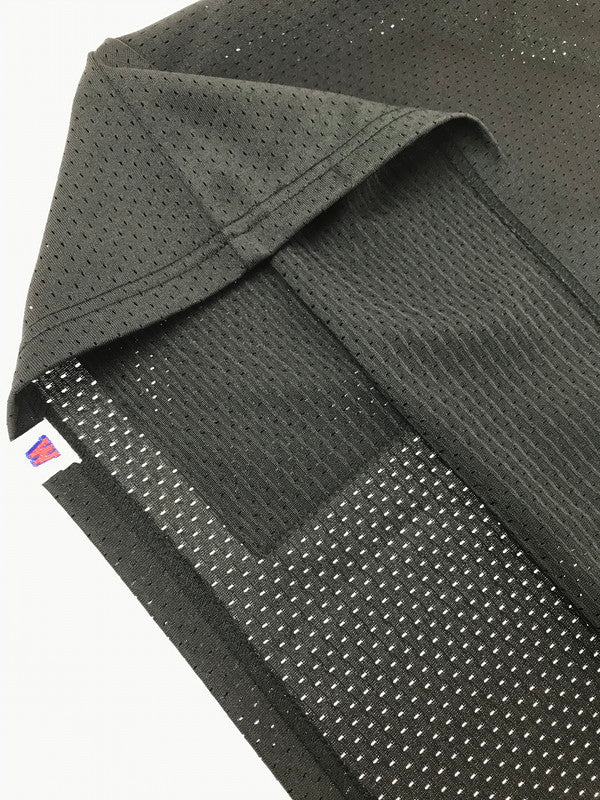 【中古品】【メンズ】 WOODBLOCK ウッドブロック MESH FOOTBALL L/S SHIRT BLACK メッシュ フットボール シャツ トップス 142-260807-rt-04-tagh サイズ：F カラー：ブラック 万代Net店