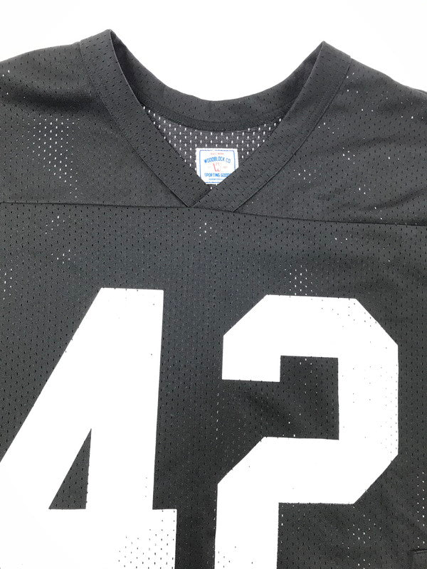 【中古品】【メンズ】 WOODBLOCK ウッドブロック MESH FOOTBALL L/S SHIRT BLACK メッシュ フットボール シャツ トップス 142-260807-rt-04-tagh サイズ：F カラー：ブラック 万代Net店
