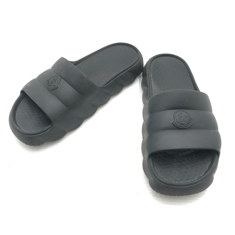 【中古品】【メンズ】 MONCLER モンクレール LILO SHOWER SANDAL BLACK シャワー サンダル 靴 164-260815-rt-27-tagh サイズ：44 カラー：ブラック 万代Net店