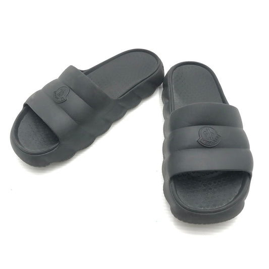 【中古品】【メンズ】 MONCLER モンクレール LILO SHOWER SANDAL BLACK シャワー サンダル 靴 164-260815-rt-27-tagh サイズ：44 カラー：ブラック 万代Net店