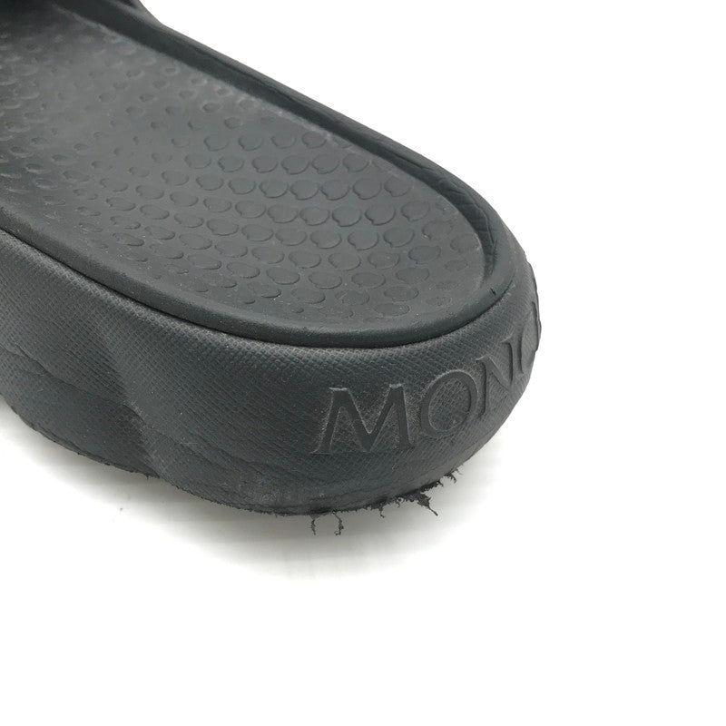 【中古品】【メンズ】 MONCLER モンクレール LILO SHOWER SANDAL BLACK シャワー サンダル 靴 164-260815-rt-27-tagh サイズ：44 カラー：ブラック 万代Net店