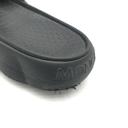 【中古品】【メンズ】 MONCLER モンクレール LILO SHOWER SANDAL BLACK シャワー サンダル 靴 164-260815-rt-27-tagh サイズ：44 カラー：ブラック 万代Net店