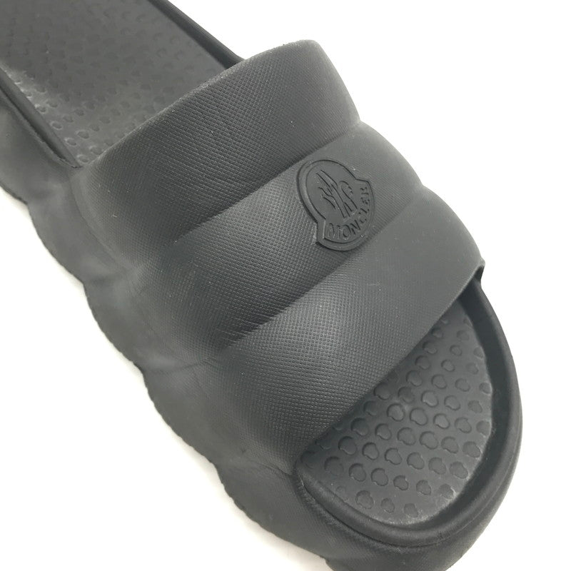 【中古品】【メンズ】 MONCLER モンクレール LILO SHOWER SANDAL BLACK シャワー サンダル 靴 164-260815-rt-27-tagh サイズ：44 カラー：ブラック 万代Net店