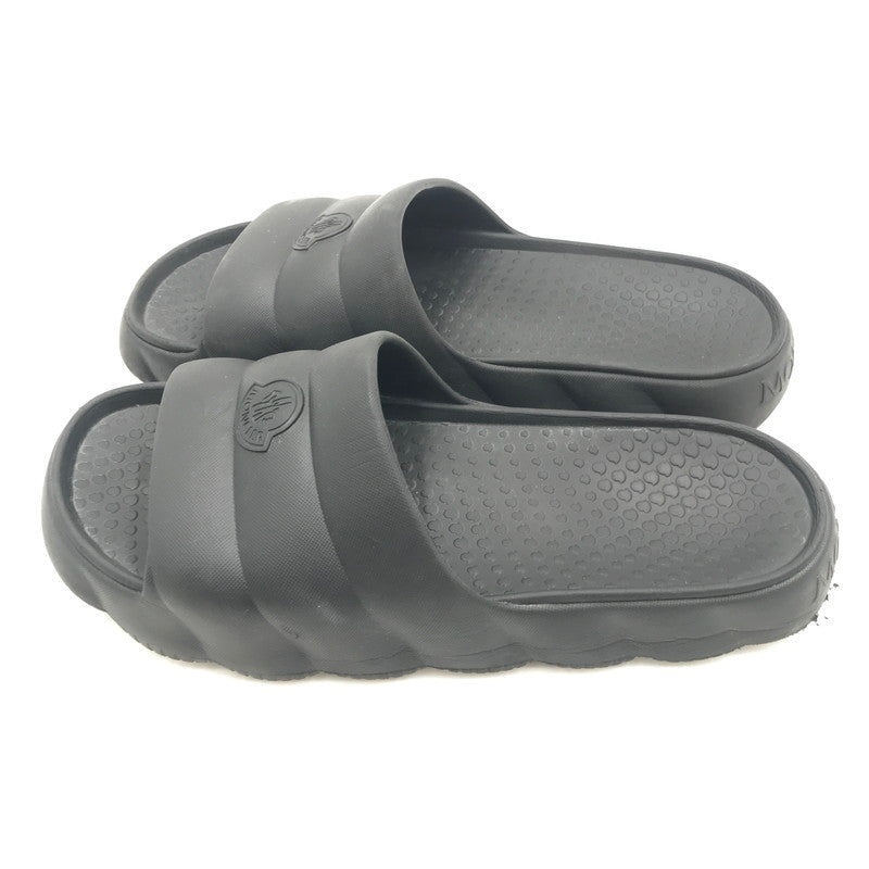 【中古品】【メンズ】 MONCLER モンクレール LILO SHOWER SANDAL BLACK シャワー サンダル 靴 164-260815-rt-27-tagh サイズ：44 カラー：ブラック 万代Net店