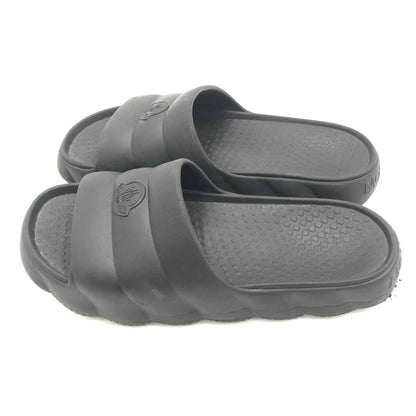 【中古品】【メンズ】 MONCLER モンクレール LILO SHOWER SANDAL BLACK シャワー サンダル 靴 164-260815-rt-27-tagh サイズ：44 カラー：ブラック 万代Net店