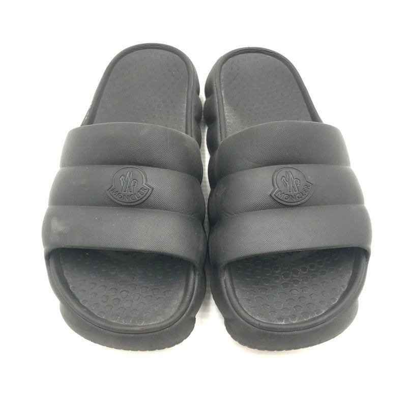 【中古品】【メンズ】 MONCLER モンクレール LILO SHOWER SANDAL BLACK シャワー サンダル 靴 164-260815-rt-27-tagh サイズ：44 カラー：ブラック 万代Net店