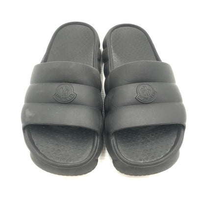 【中古品】【メンズ】 MONCLER モンクレール LILO SHOWER SANDAL BLACK シャワー サンダル 靴 164-260815-rt-27-tagh サイズ：44 カラー：ブラック 万代Net店